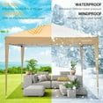 thumbnail image 3 of SANOPY 10'x10' Outdoor Canopy Tent Waterproof Pop Up Backyard Canopy Portable Party Commercial Instant Canopy Shelter Tent Gazebo with 4 Removable Sidewalls & Carrying Bag for Wedding Picnics Camping, 3 of 11
