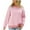 Pink, variant on MIUOWANP Sweaters for Women 2024 Cardigan Women's Fashion Sweater Coat Top Splicing Loose Sleeve Splicing Coat Brown L