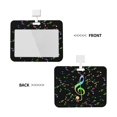 thumbnail image 2 of Zufioo Music Notes Print Work Badge Protective Case, Waterproof Lanyard, Badge Transparent Clip, Suitable for Induction Card Badge Swipe Credit Card, 2 of 7