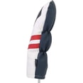thumbnail image 2 of Majek Retro Golf Headcover White with Red Stripe Vintage Leather Style 1 Driver Head Cover Fits 460cc Drivers Classic Look, 2 of 8