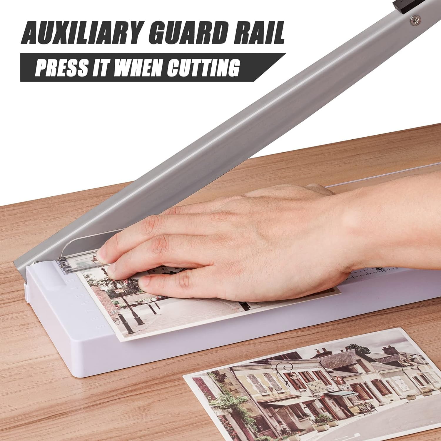 Tiagowell Paper Cutter, 12" Cutting Length, White