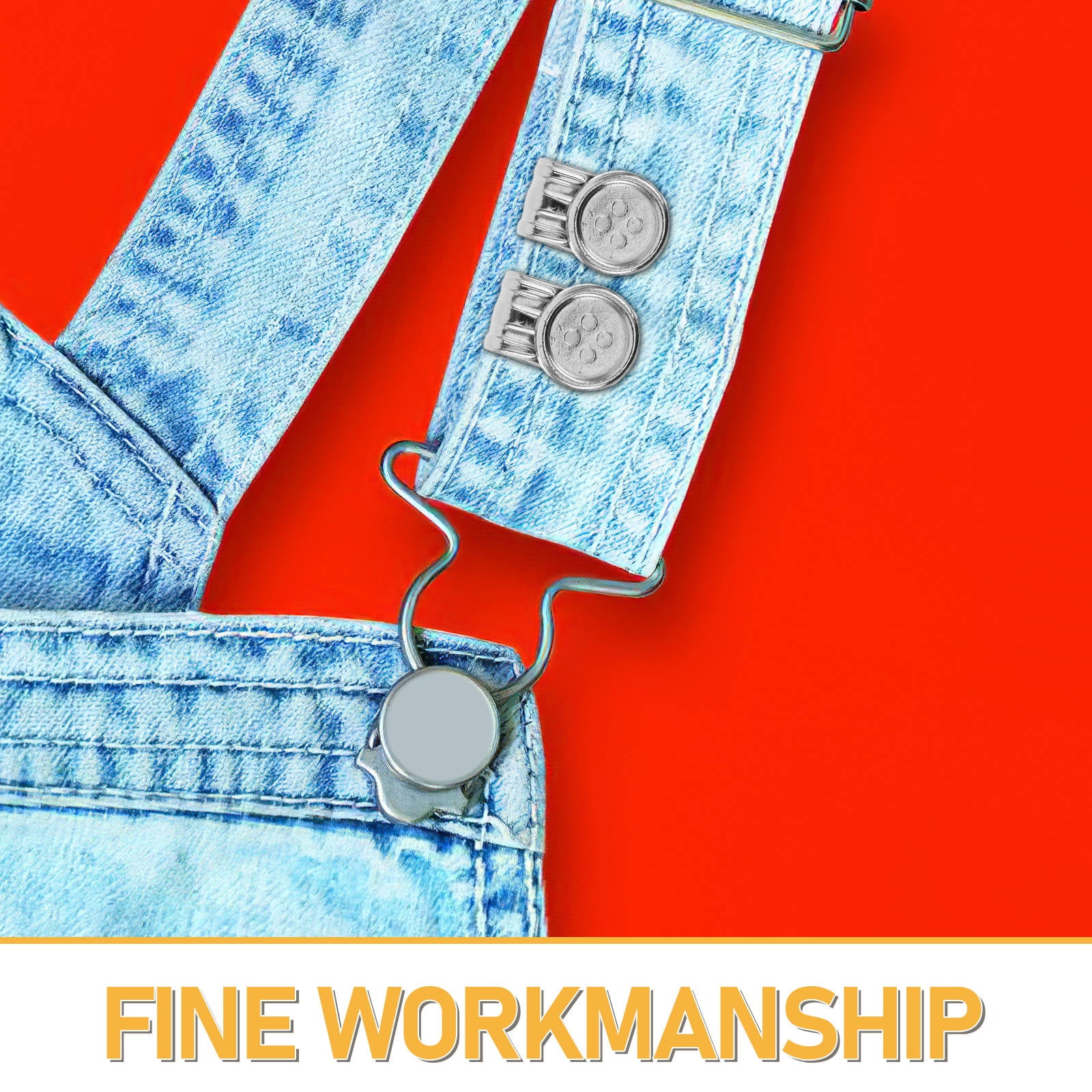 OUNONA Adjustable Metal Button Clips for Men's Pants, Universal Replacement Fasteners for Jeans and Trousers