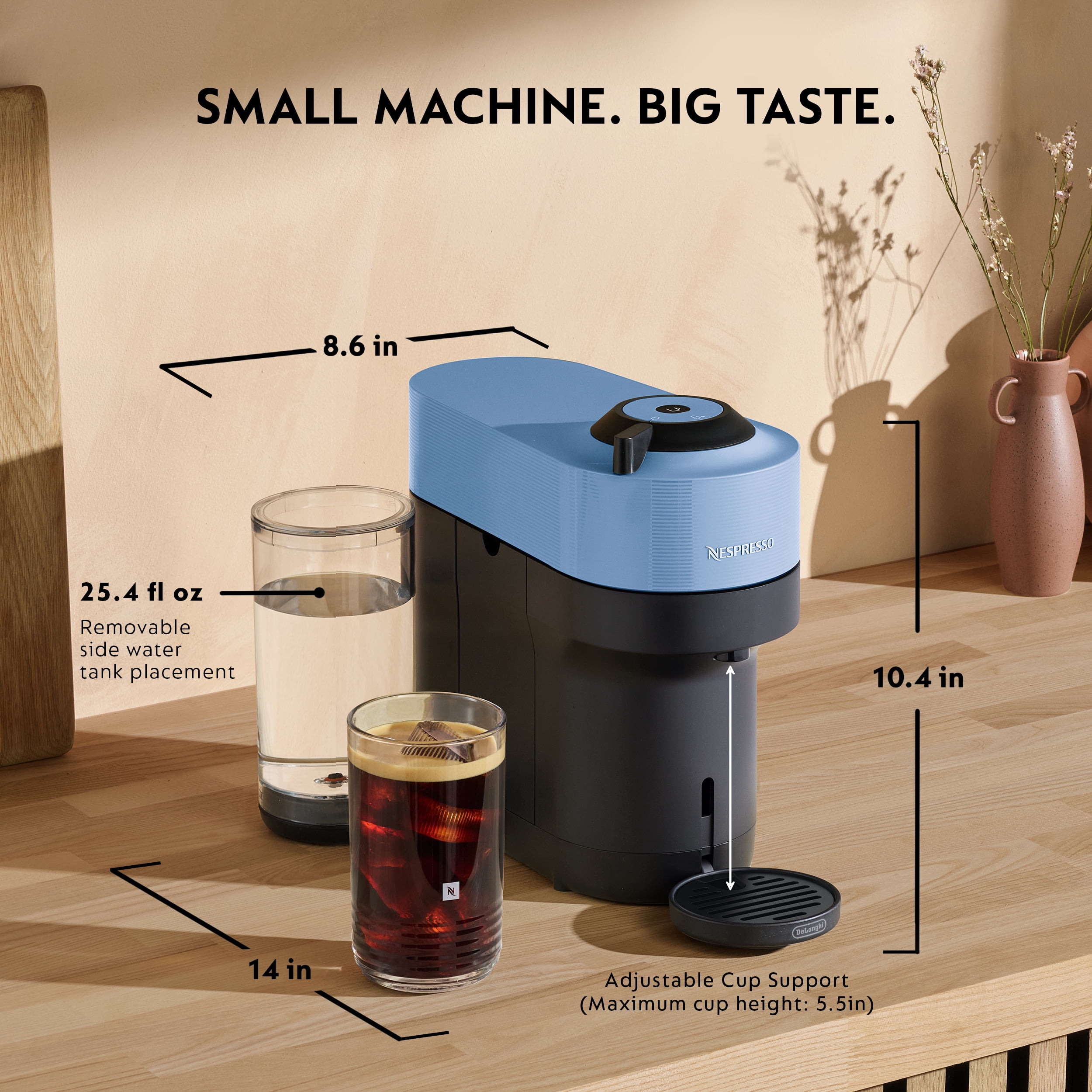 Nespresso Vertuo Pop+ Single Serve Coffee Maker and Espresso