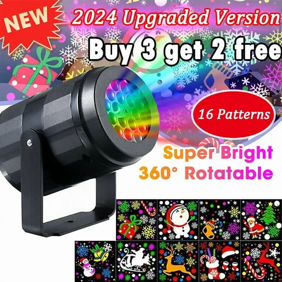 16 Pattern Christmas Projecting Lamp Led Laser Light Projector House Landscape