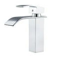 thumbnail image 2 of Awdenio Four-way Basin Faucet Wide Mouth Water-fall Faucet Bathroom Hot And Cold Faucet, 2 of 8