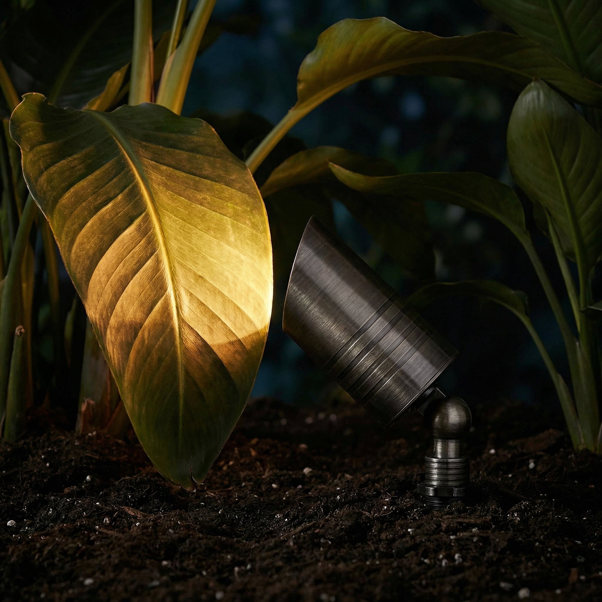 LNC 6W Solid Bronze LED Outdoor Spotlight 2700K Warm White 490 Lumens for Low Voltage Landscape Lighting of Yard, Lawn, Garden, Patio, Trees & House