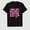Black-13, variant on Women's Breast Cancer Awareness Heart Ribbon Graphic T-Shirt, 100% Cotton Short Sleeve Shirt