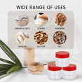 thumbnail image 5 of Beauticom 3 Pieces 30G/30ML(1 Oz) Round Clear Plastic Container Jars with Flat Top Lid - 3 Jars, 5 of 7