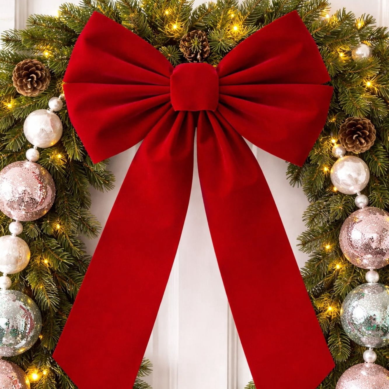 Red Decorative Christmas Bow, 19", by Holiday Time