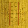 thumbnail image 1 of Ahgly Company Indoor Square Abstract Yellow Contemporary Area Rugs, 5' Square, 1 of 4
