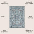 thumbnail image 2 of JONATHAN Y MODERN PERSIAN 5' Square Area Rug, Vintage Medallion - Light Gray/Blue, MDP105A-5SQ, 2 of 8