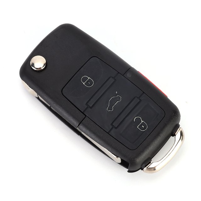 Estuche para llavero de automóvil, estuche para llavero con control remoto de 4 botones, carcasa para llave con botón, calidad en la que puede confiar