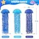 thumbnail image 2 of Faroles colgantes de papel con forma de medusa de Zilue, 6 unidades, 25 cm, color azul, 2 of 7