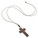 thumbnail image 4 of GOOHOCHY Collar con colgante de cruz de madera ajustable vintage para hombre y mujer, ideal para uso informal y formal., 4 of 7