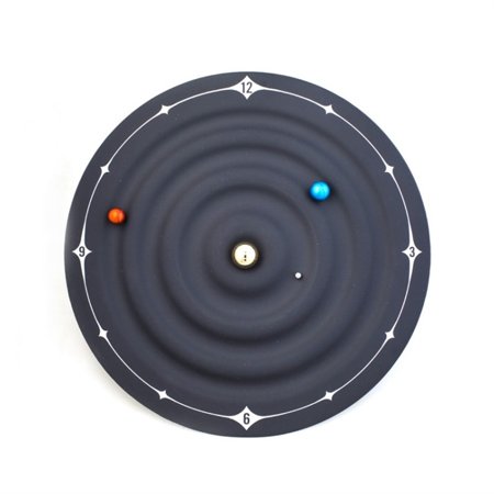 Magical circular magnetic planet clock Galaxy Magnetic Clock wall clock creative home decoration desk clock