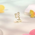 thumbnail image 2 of 18k Gold Plated Cubic Zirconia Pearl Ring, Adjustable Ring, Butterfly Ring, Mom Gift, 2 of 4