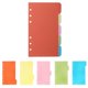 thumbnail image 4 of 25PCS A6 Divider Set Colored Binders Divider Index Cards Notepad Notebook Accessories School Stationery, 4 of 4