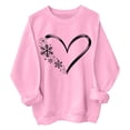 thumbnail image 4 of Mode Décontractée pour Femmes Chandails en Molleton à Manches Longues Col Rond Imprimé Chandail Sans Capuche Chandails en Molleton Haut Chandails en Molleton Décontractés pour Femmes Veste Athlétique à Fermeture Éclair Complète Mode Courte pour Femmes, 4 of 4