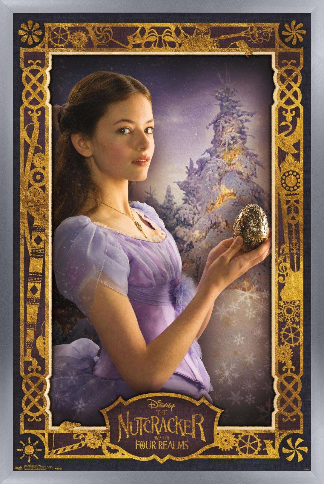 Disney The Nutcracker Clara Wall Poster, 14.725" x 22.375", Framed
