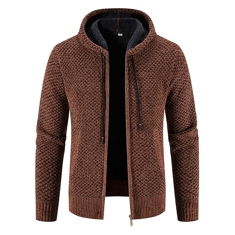 Men's casual jacket hooded cardigan sweatshirt best sale