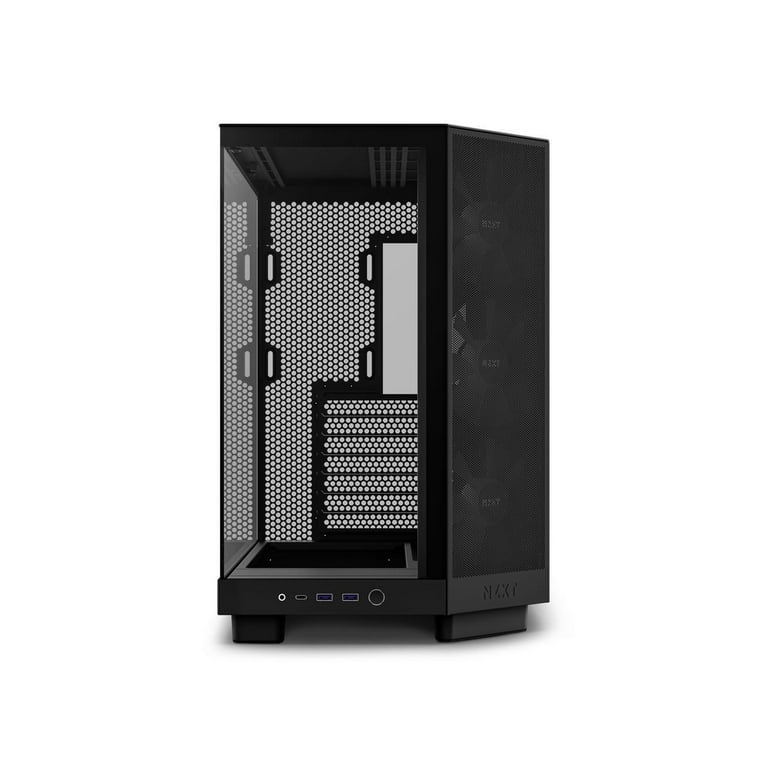  NZXT H6 Flow RGB Mid-Tower Airflow Case with 3 RGB Fans,  Panoramic Glass Panels, and Cable Management - White : Everything Else