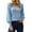 Clear Blue, variant on Zeagoo Womens Sweater 2025 Casual Cute Lightweight Puff Sleeve Cozy Crochet Knit Pullover Tops Blouse