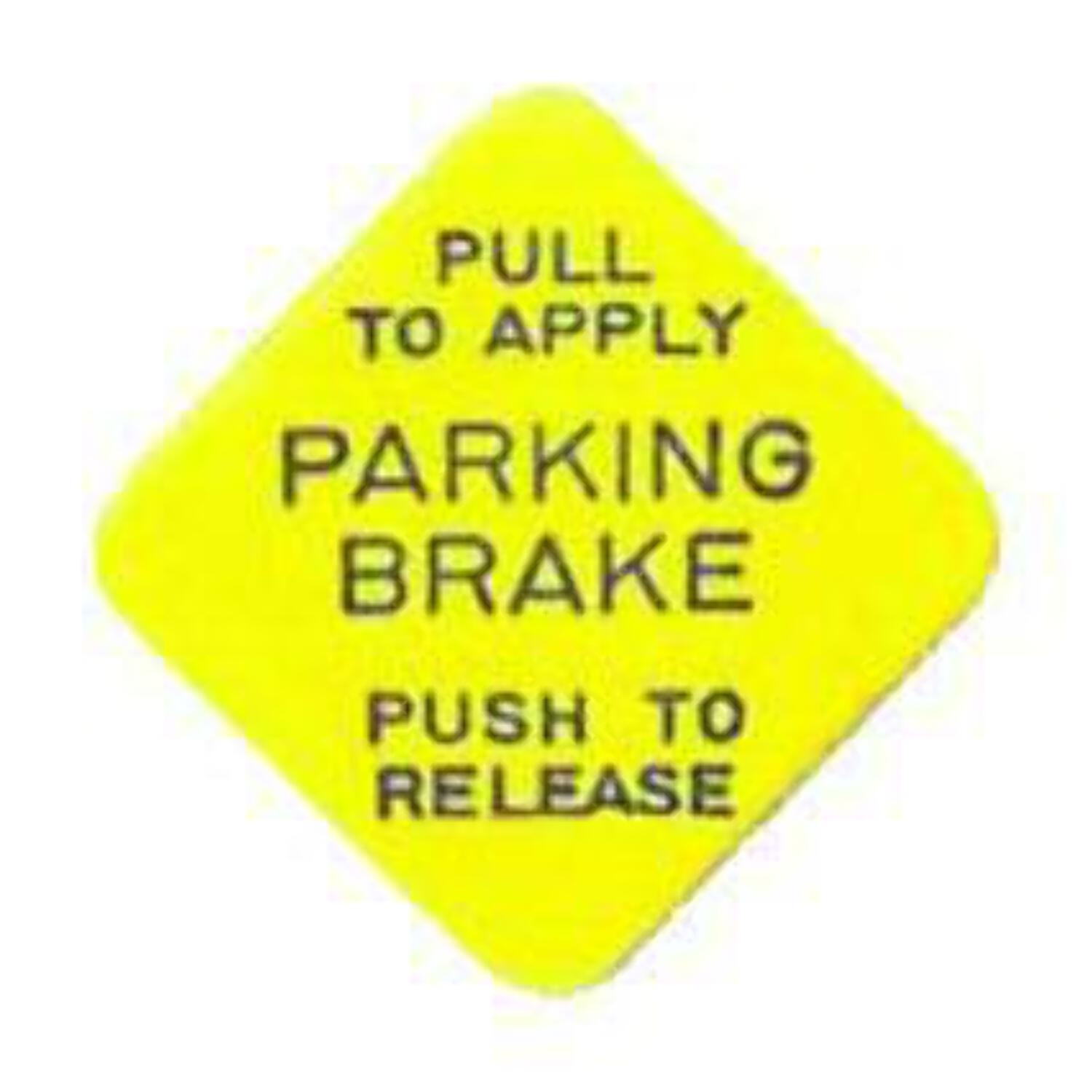 Fortpro PushPull Knob for Parking Brake Valve (Yellow) Replacement for