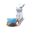thumbnail image 1 of koolsoo Cartoon Flower Pot, Bunny Sculpture Bonsai Pot Flowerpot Rabbit Statue Container Cart Blue, 1 of 9