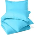 thumbnail image 2 of Ultra Soft 1000 Series Aqua Blue 3 Piece Oversized King Duvet Cover Set ( Duvet Cover + 2 Pillowcases ) Zipper Closure Egyptian Cotton Farmhouse Bedding Comforter Cover Set, 2 of 5