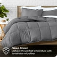 thumbnail image 2 of Ensemble de Draps 5 Pcs Bed-in-a-Bag - Simple TG, Gris avec Blanc, 2 of 7