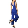 thumbnail image 3 of INSPIRE CHIC Elegant Jumpsuit for Women's Sleeveless Backless Cutout High Waist Wide Leg Pants Romper, 3 of 5