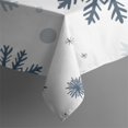 thumbnail image 5 of Blue Christmas Snowflake Pattern Square Tablecloth,Waterproof Square Table Cover,Wipeable Spillproof Washable Table Cover for Home Kitchen Party Decor 42"X42"(107x107cm), 5 of 6