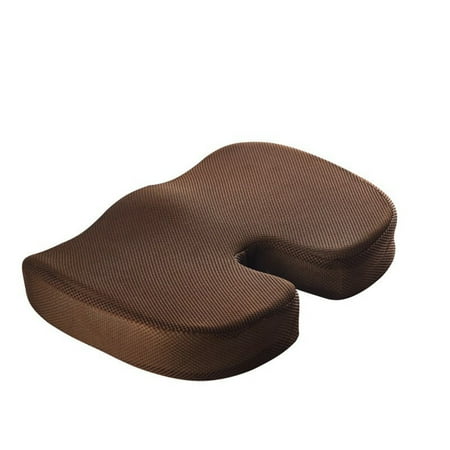 

LICHENG Memory Cotton U-shaped Hip Beautifying Gel Cushion Ice Cushion In Summer Office Stool Cushion Brown