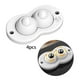thumbnail image 4 of Rueda giratoria Autoadhesiva Pasta universal Paquete de de acero inoxidable Juego de poleas adhesivas Rodillos para cajones para muebles bola de abdominales blanca SM SunniMix ruedas adhesivas, 4 of 8