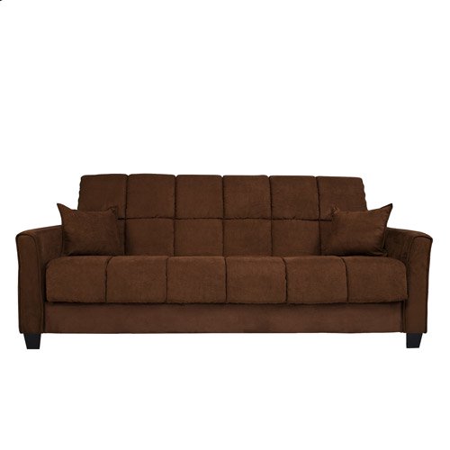 Baja ConvertACouch Futon Sofa Bed, Dark Brown