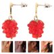 thumbnail image 1 of Houderco 1Par Aretes Con De Fresa Roja Para Mujer Estilo Chic Y Cómodo, 1 of 7