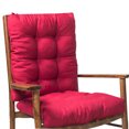 thumbnail image 2 of 2 Pcs/Set Rocking Chair Cushion Anti-fading Polyester 2 Pcs/Set Fiber Sofa Cushion Good Elasticity Seat Replacement and Bottom Outdoor No.1, 2 of 9