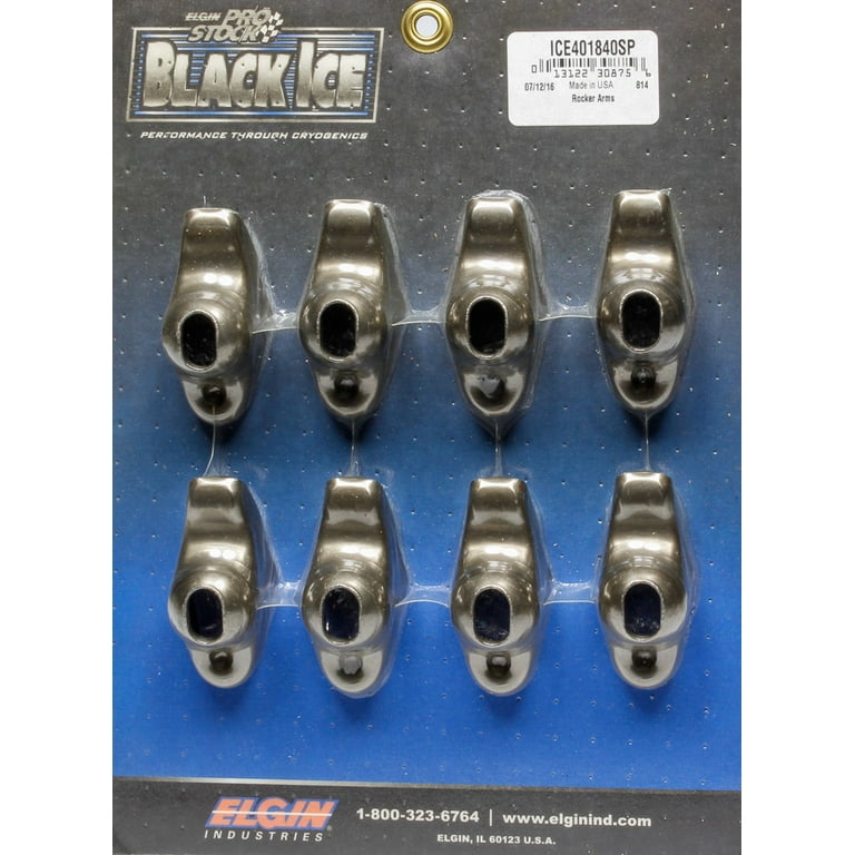 Elgin SBC Black Ice Rocker Arm Kit 1.6 Ratio (8pk) Elgin SBC Black Ice Rocker Arm Kit 1.6 Ratio (8pk)