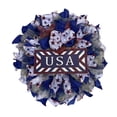 thumbnail image 2 of Pedty Spring Wreaths,Wreath for Front Door,15.7 Inch American Patriotic Wreath for Front Door Fourth of July Independence Day Wreath Red White and Blue Wreath for Door and Window Decoration,, 2 of 7