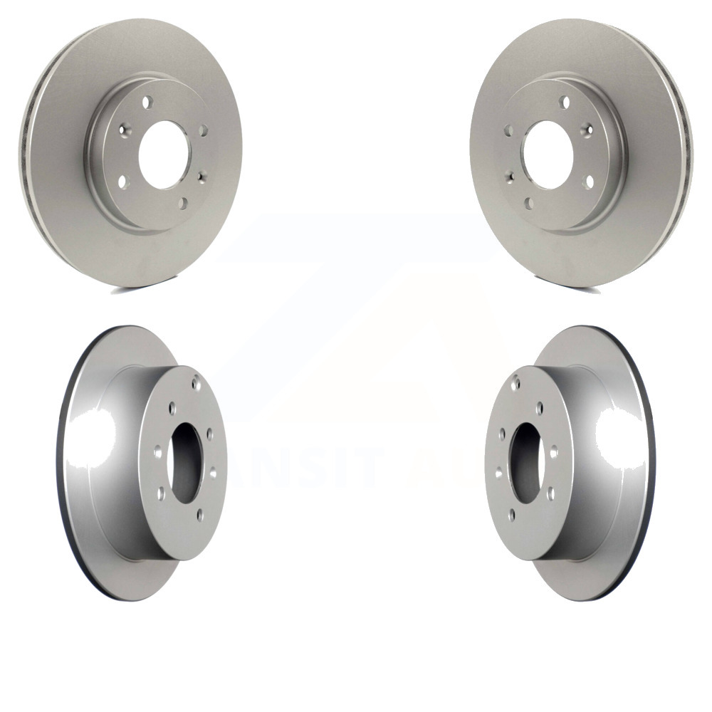 Front Rear Coated Disc Brake Rotors Kit For Kia Optima Hyundai Sonata