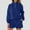 Blue#4, variant on IUYRTFE Women Fashion Solid Color Sleepwear and Shorts Set Comfortable Homewear Outfit Home Wear Soft Loose Pajama Set Cozy Sleepwear