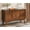 47.3" Walnut, variant on WAWOKV Black Sideboard Buffet with Hollow Carved Doors and Outlet Holes,Accent Cabinet,Credenzas Storage Cabinet for Living,Kitchen