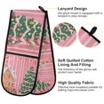 thumbnail image 2 of Yayeee Double Oven Mitt Kitchen Heat Resistant Baking 35" x7" Quilted Glove, Brown Gingerbread House, 2 of 6