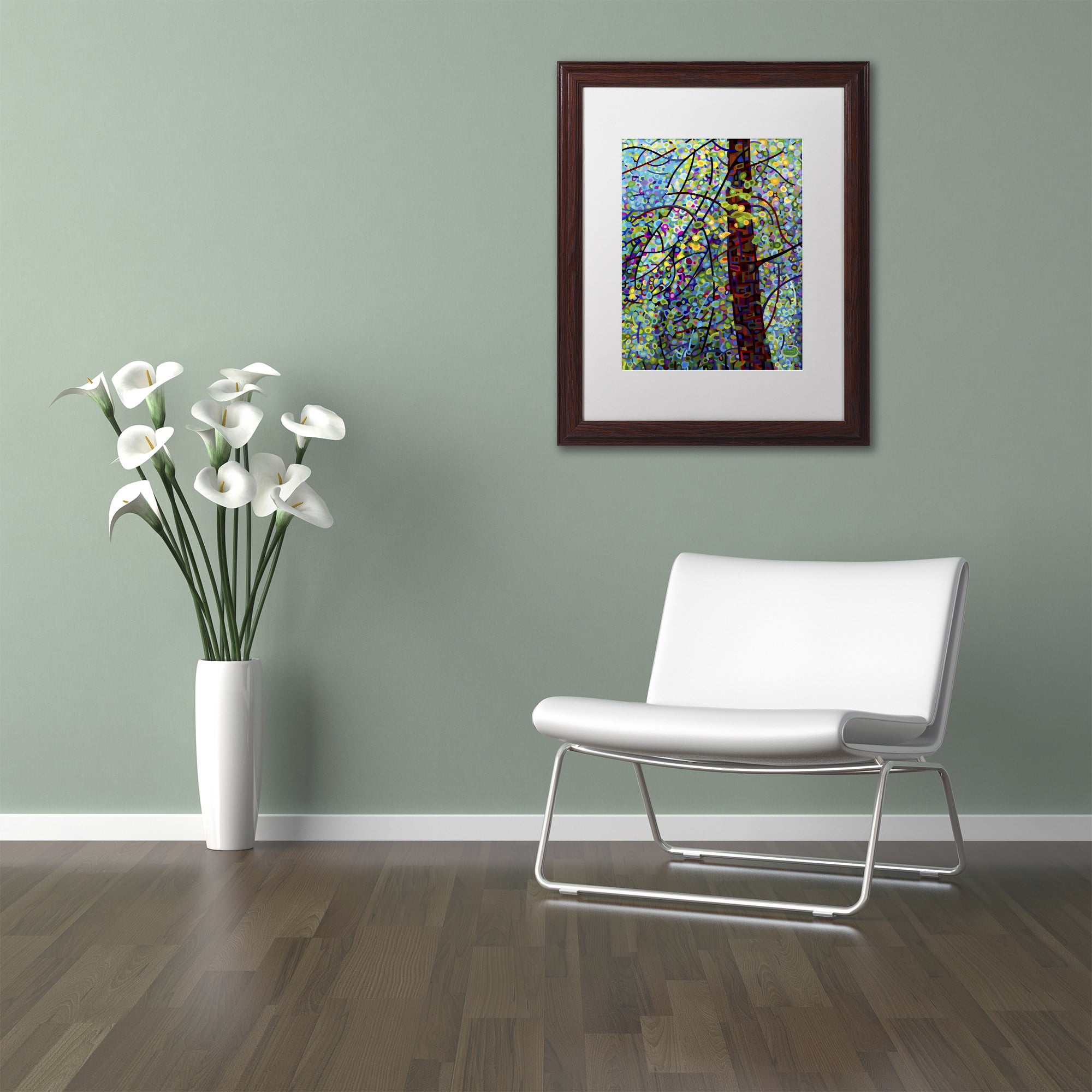 Mandy Budan 'Pine Sprites' Matted Framed Art