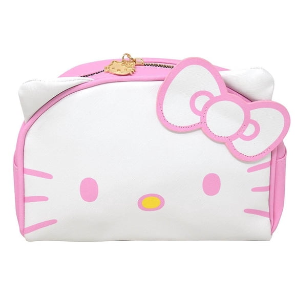 Hello Kitty PU Cosmetic Bag, Item Size: 9" x 4" x 6"
