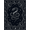Black Silver Gray, Pattern 16, variant on Design&I 8'x10' Washable Area Rug Gothic Witchy Serpent Tarot Motifs Moody Goth Witch Snake Round Refined for Living Room, Family Extra Large Skid-Resistant Low Profile