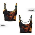 thumbnail image 5 of Lsque Starry Night Cat Guitarist Printed Women'S Sports Bra, Compression, Moisture Wicking, High-Impact Sports Bra For Women,Supportive sports bra-X-Large, 5 of 9