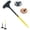 Yellow, variant on Window Screen Cleaning Brush,2 in 1 Multi Purpose Mesh Screen Cleaner Tool with Squeegee,Double Sided Wet & Dry Dual Use