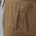 thumbnail image 7 of PMVFHDE Men's Casual Street Shorts Solid Color With Tie And Pocket For Fitness And Outdoor Activities Running Shorts For Men Khaki，L, 7 of 7