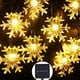 thumbnail image 4 of Dinheiro Luces solares de copo de nieve 20/3050 piezas LED 8 patrones jardín fiesta patio decoración navideña, 4 of 5